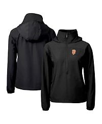 Cutter & Buck Women's Black San Francisco Giants City Connect Charter Eco Half-Zip Anorak Jacket