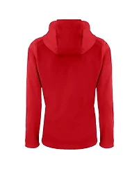 Cutter & Buck Women's Red Los Angeles Angels City Connect Evoke Eco Softshell Full-Zip Hoodie Jacket