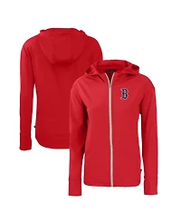 Cutter & Buck Women's Red Boston Red Sox Daybreak Eco Full-Zip Hoodie