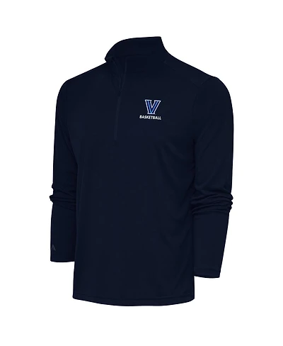 Antigua Men's Navy Villanova Wildcats Basketball Tribute Quarter-Zip Pullover Top