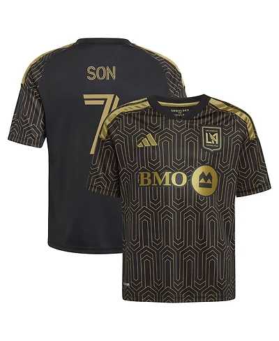 Adidas Big Boys and Girls Son Heung-Min Black Lafc 2026 Primary Kit Replica Jersey