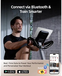 Harison Recumbent Exercise Bike, 350 lbs Capacity, Magnetic with Lcd Monitor (Hrm-B50A)