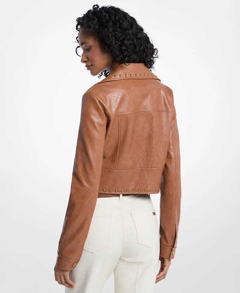 Michael Kors Women's Studded Notch Collar Jacket
