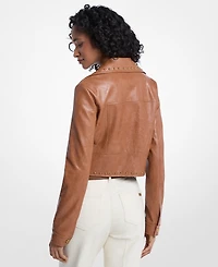 Michael Kors Women's Studded Notch Collar Jacket