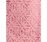 Michael Kors Women's Embellished Faux Crochet Short-Sleeve Dress