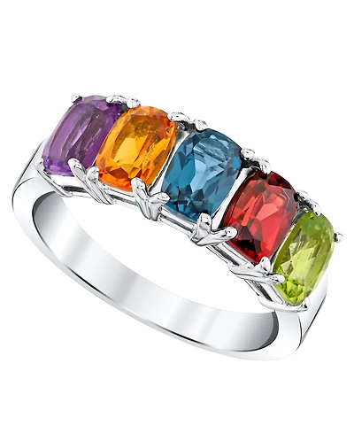 Macy's Multi-Gemstone (3-1/4 ct. t.w.) Ring in Sterling Silver