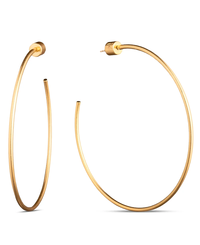Donna Karan Gold-Tone Drama C Hoop Earrings