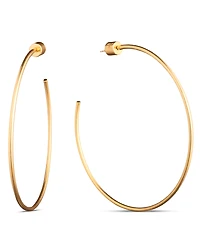 Donna Karan Gold-Tone Drama C Hoop Earrings