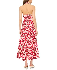 Msk Women's Button-Front Sleeveless Dress