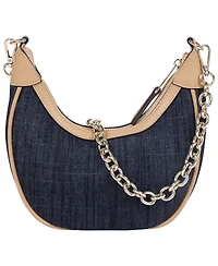 True Religion Bailey Denim and Pu Hobo Bag