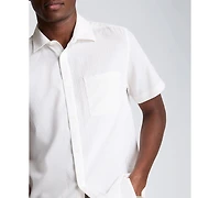 Kenneth Cole Men's Seersucker Point Collar Shirt