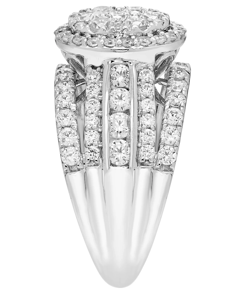 Macy's Diamond Cluster Halo Ring (2 ct. t.w.) in 10k White Gold