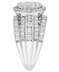 Macy's Diamond Cluster Halo Ring (2 ct. t.w.) in 10k White Gold
