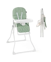Gouun Baby Compact Foldable High Chair with Removable Waterproof Cushion