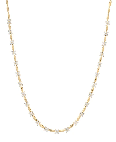Wrapped in Love Diamond Flower Necklace (1 ct. t.w.) in 14k Yellow Gold