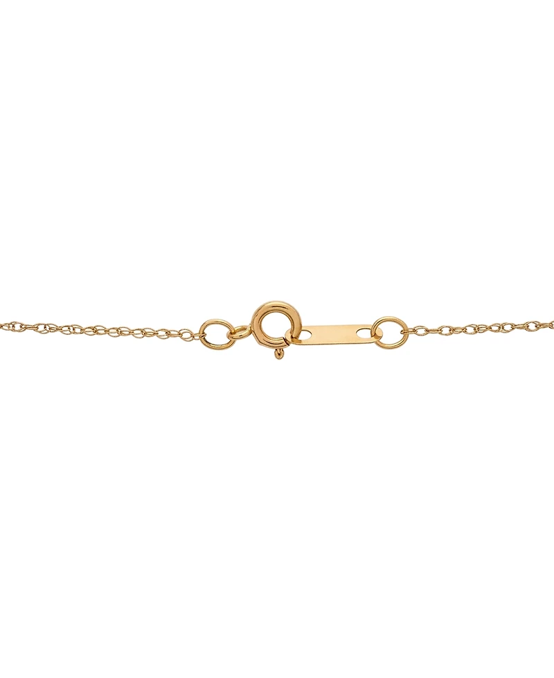 Wrapped in Love Diamond Rose Pendant Necklace (1/4 ct. t.w.) in 10k Yellow Gold