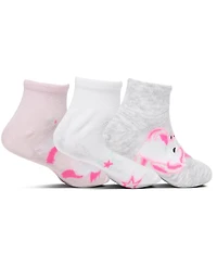 Sof Sole Big Kids 3-Pack Enchanted Dreams Quarter Socks from Finish Line