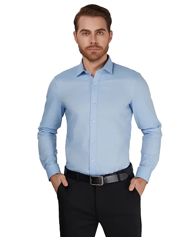 Penguin Men's Slim-Fit Collared Oxford Dress Shirt