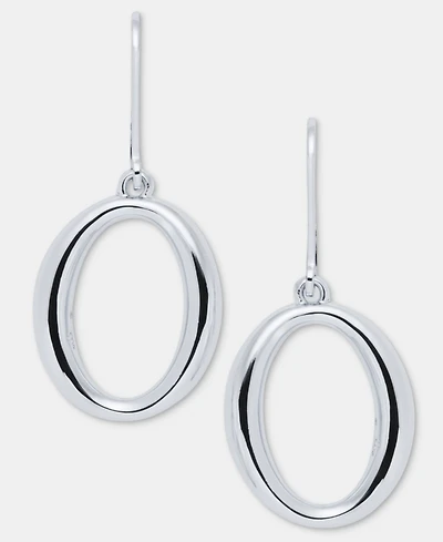 Lauren Ralph Open Oval Drop Earrings
