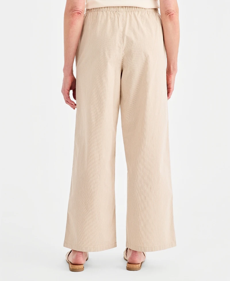 Style & Co Petite Printed Wide-Leg Pants, Macy's Exclusive