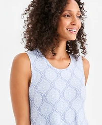 Style & Co Women's Printed Sleeveless Knit Dress, Macy's Exclusive