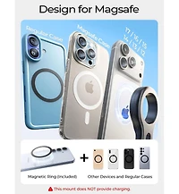 Lisen MagSafe Car Mount for Air Vent, 22 N52 Magnetic Phone Holder, Hands-Free Dashboard Driving Mount for iPhone 17/16/15/14/13, Gps