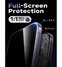 Lisen 2 Pack Screen Protector for iPhone 17 Pro Max/16 Pro Max, 9H Tempered Glass with Easy Install Tray, Bubble-Free Hd Clear Protective Film