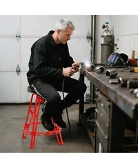 Sugift Heavy Duty Aluminum Garage Bar Chair with Swivel Seat