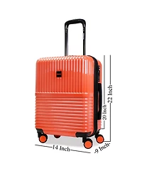 World Traveler Dejuno Tonal 20-Inch Carry-On Polycarbonate Luggage