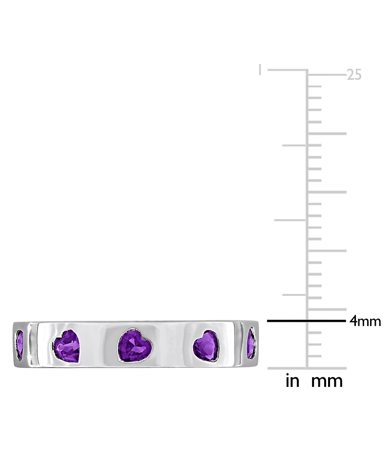 Macy's Lab Grown White Sapphire (1-1/2 ct. t.w.) Ring 18k Gold Flash Plated Sterling Silver (Also Available Multi-Gemstone)