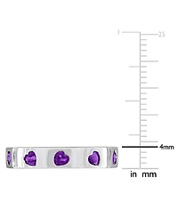 Macy's Lab Grown White Sapphire (1-1/2 ct. t.w.) Ring 18k Gold Flash Plated Sterling Silver (Also Available Multi-Gemstone)