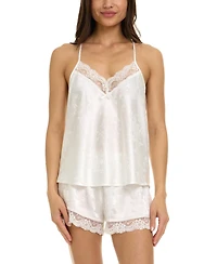 Flora by Nikrooz Women's Eloisa V-Neck Cami Top and Pajama Shorts, 2-Piece Set