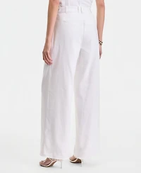 I.n.c. International Concepts Women's Linen-Blend Wide-Leg Pants, Macy's Exclusive