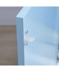 Qaba Bookshelf, Multi-Purpose Kids Toy Storage Organizer for Preschool & Early Reading, Kids Bookcase with Cabinet, Childrens Bookshelf, Book Organize