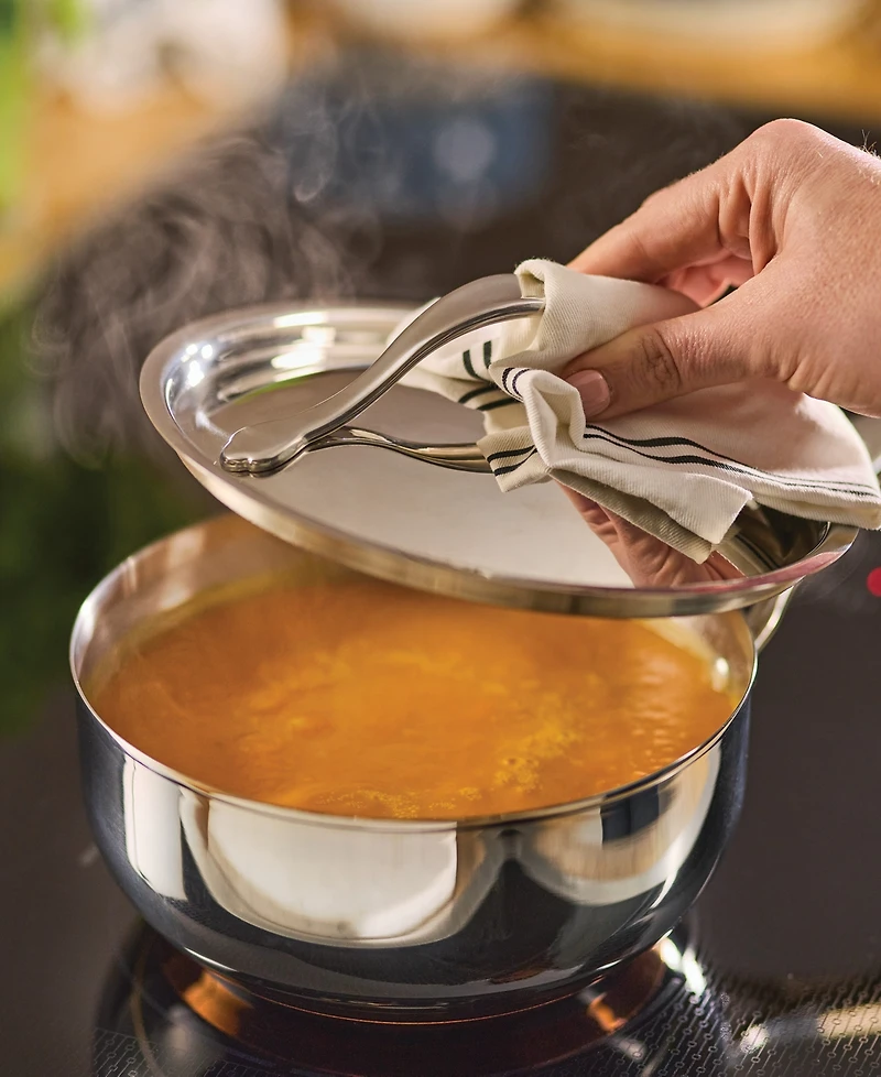 Anolon Nouvelle Copper Stainless Steel 2.5-Quart Covered Saucier, Macy's Exclusive