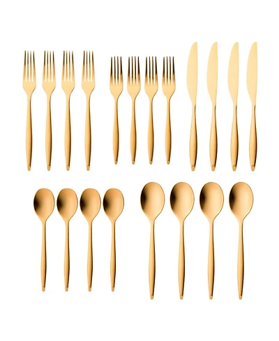 Godinger Milano Matte 20 Piece Flatware Set, Service for 4