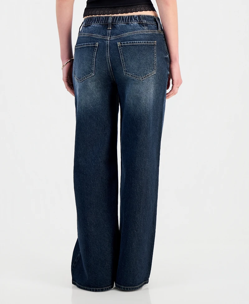 Celebrity Pink Juniors' Mandy Elastic-Waist Jeans
