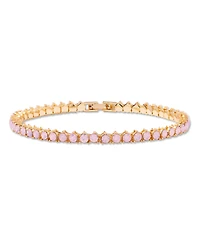 brook & york Gold-Tone Plated Isabella Opal Blush Tennis Bracelet