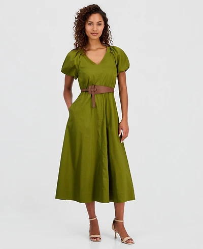Anne Klein Women's Belted Midi Dress