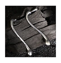Women's The Back-Drip Drop Earrings - Metallic Silver