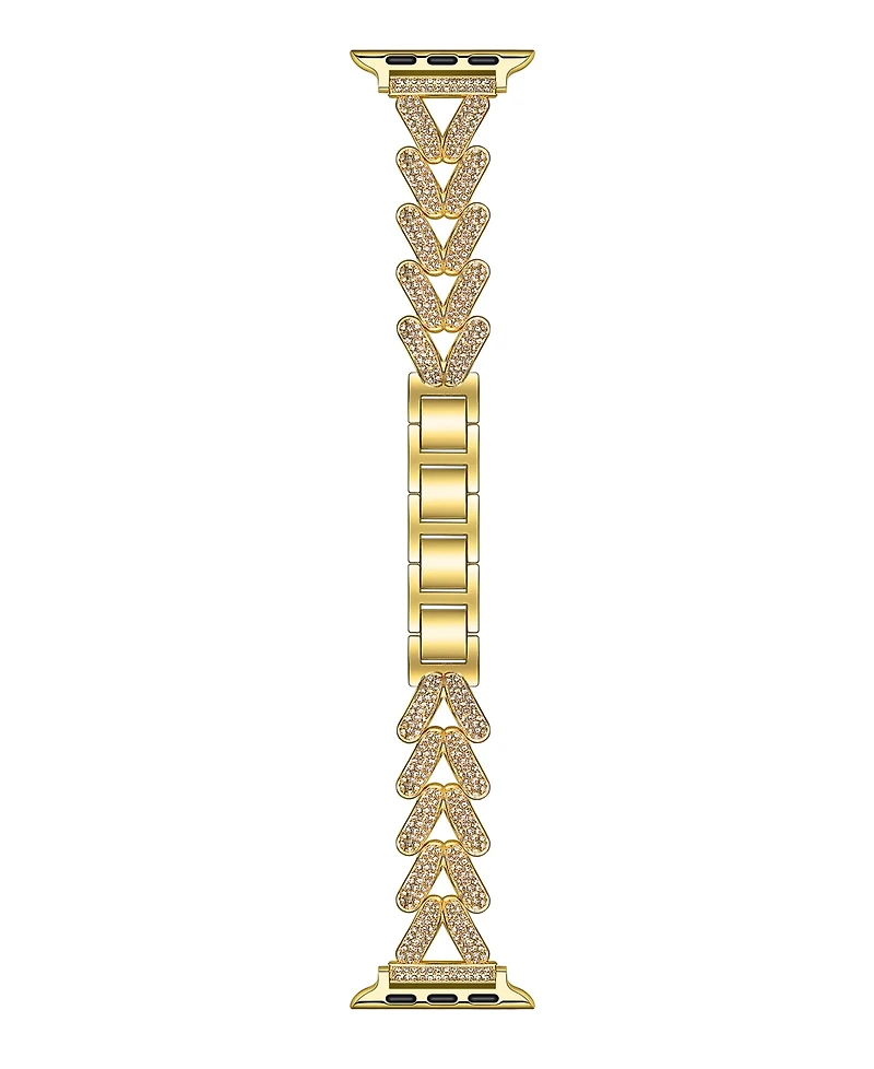 Posh Tech Valentina Stainless Steel and Rhinestone Band for Apple Watch