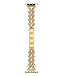 Posh Tech Valentina Stainless Steel and Rhinestone Band for Apple Watch
