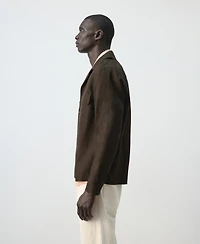 Mango Men's Bowling Collar Overshirt