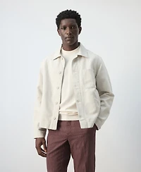 Mango Men's Cotton-Linen Denim Jacket