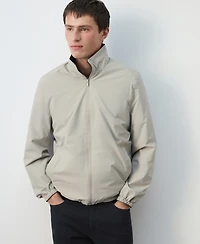 Mango Men's Reversible Quilted Water-Repellent Jacket
