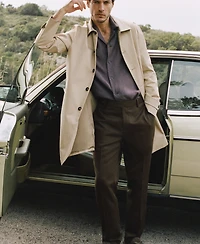 Mango Men's Slim-Fit Lyocell Linen Pants