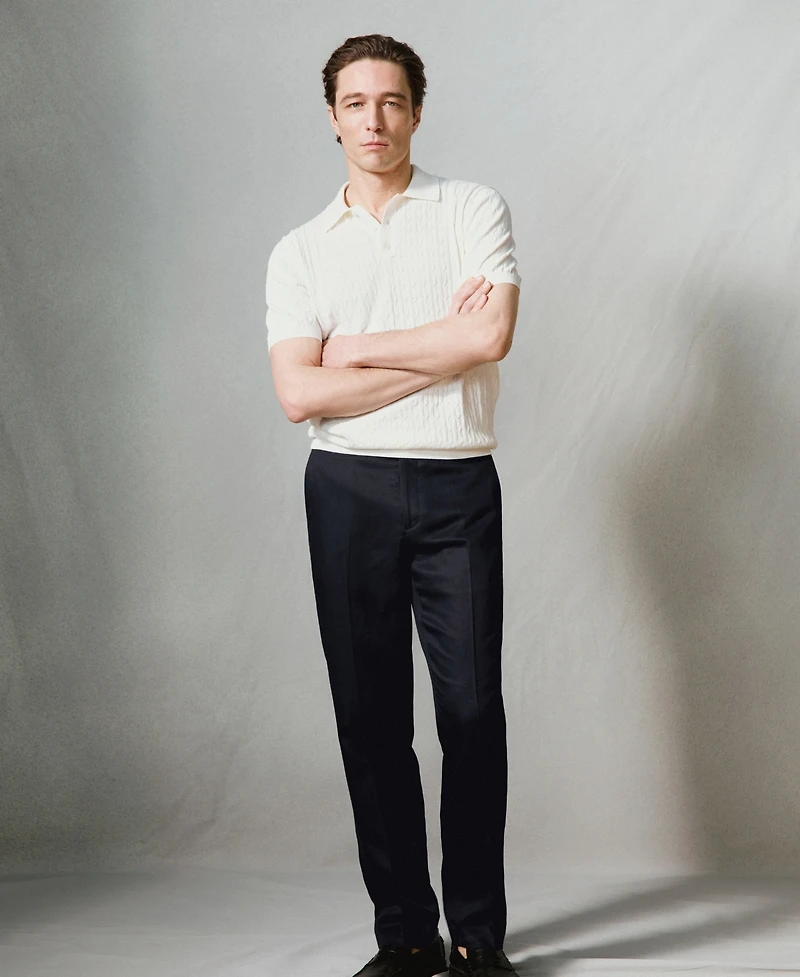 Mango Men's Slim-Fit Lyocell Linen Pants