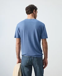Mango Men's Linen Slim-Fit T-Shirt