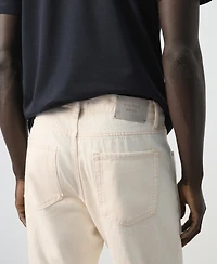 Mango Men's Regular-Fit Cropped Jeans