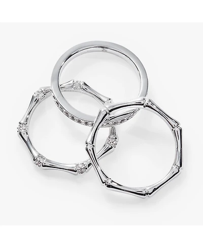 Alex and Ani Bamboo Trio Ring Set